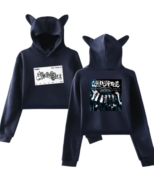 Ampers&One Wild & Free Cropped Hoodie